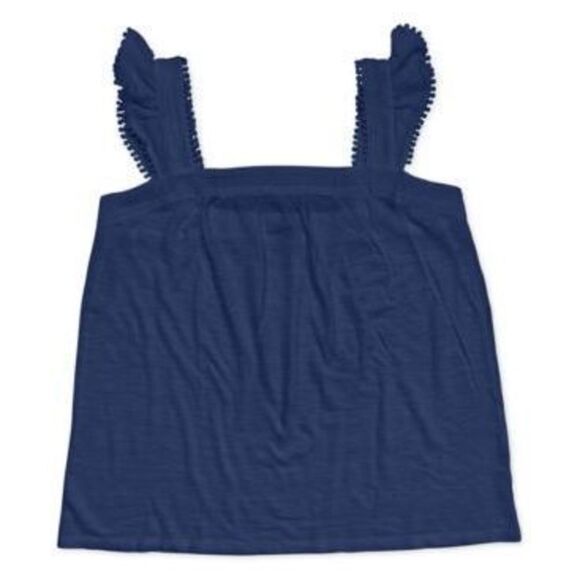 Women S Tank Top Large Pom-Pom Sleveeless L - Picture 1 of 1